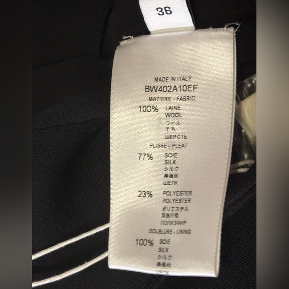 Givenchy Asymmetric Black Mini Skirt – Pleated Panel, French Designer, Statement - Picture 11 of 14